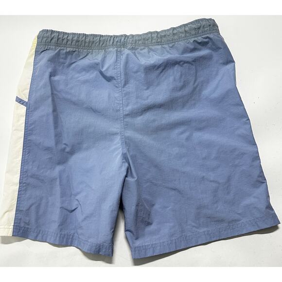 Sand n Sun Swim Board Shorts Men Size M Blue Mesh Lined STAINED WAIST BAND - Picture 2 of 10